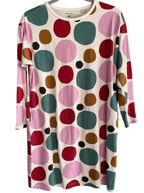 Marimekko T-Shirt Dress Polka Dot 100% Cotton Kids 11-12